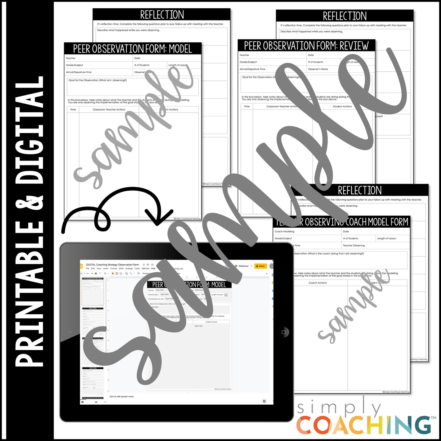 Instructional Coaching Coaching Strategy Observation Forms