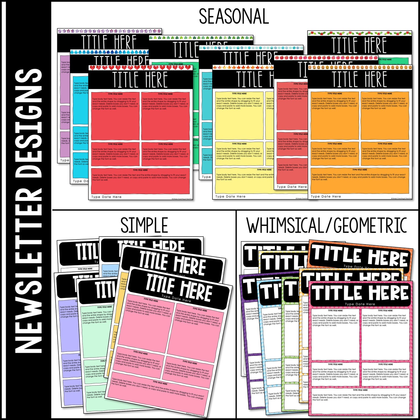 Editable Newsletter Templates | Instructional Coaching