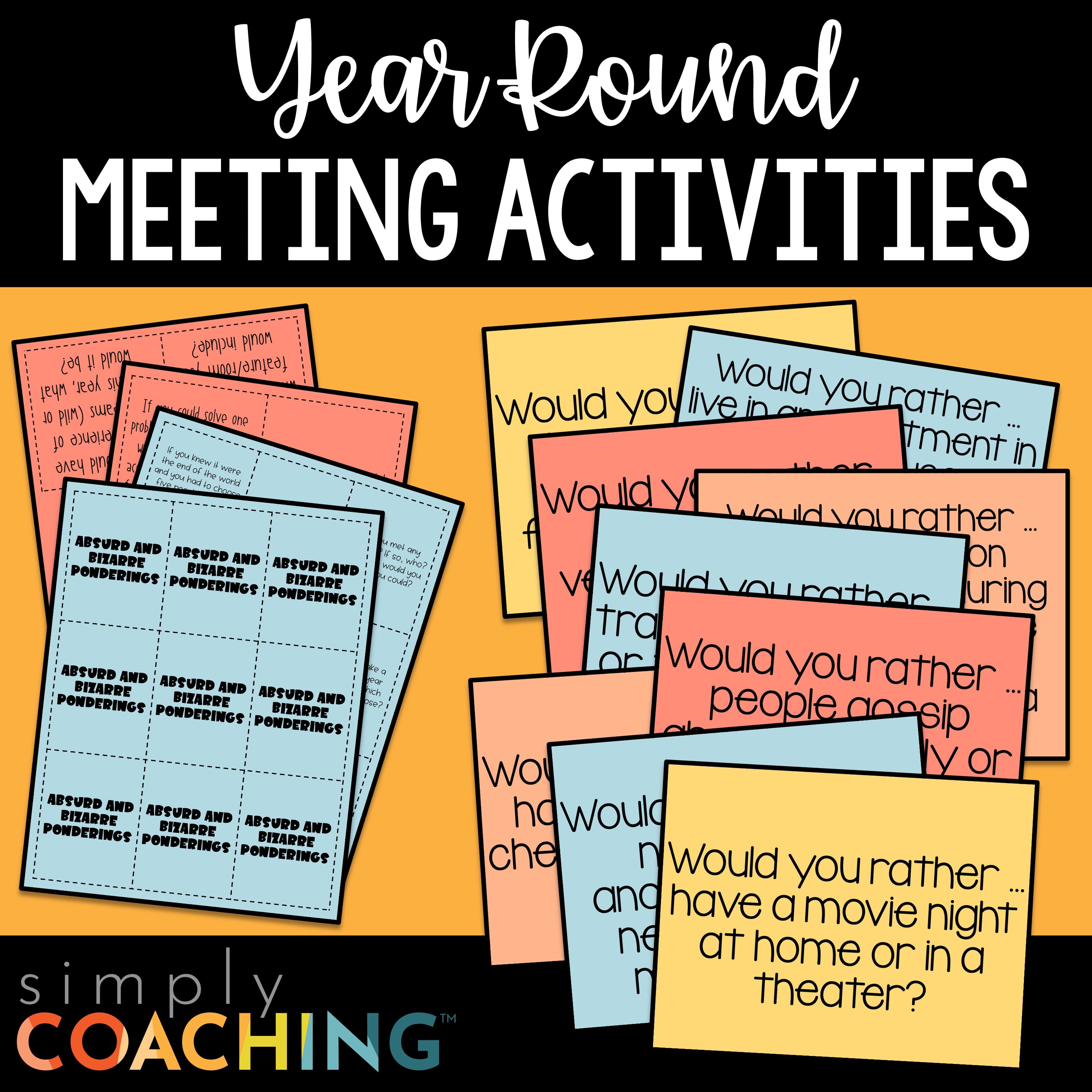 Team Activity For Rnd Year-Round Meeting Activities | Instructional Coaching – Simply ...