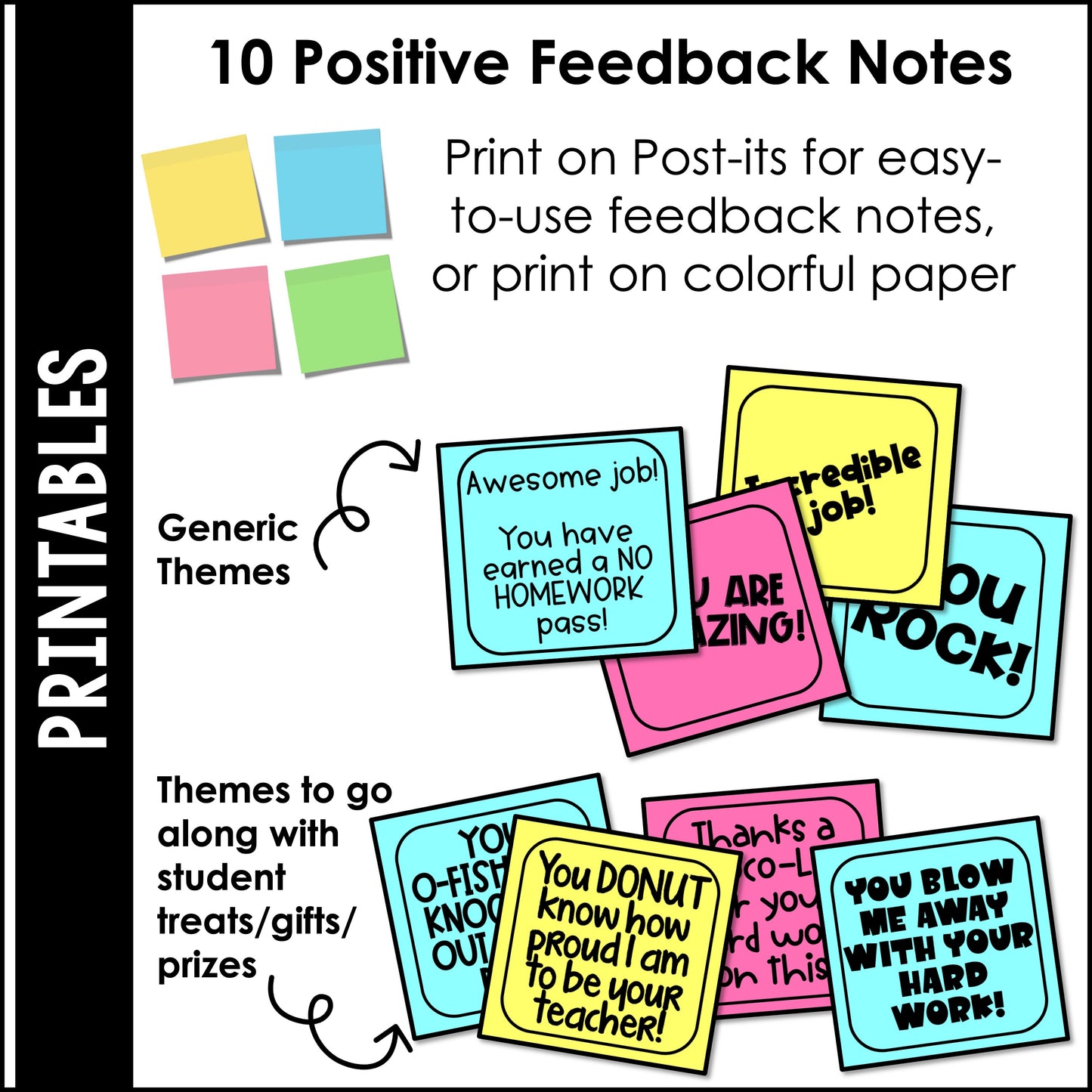 Positive Feedback Notes for Students