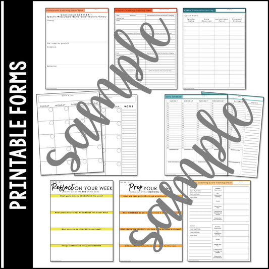Track Your Coaching Forms | Instructional Coaching