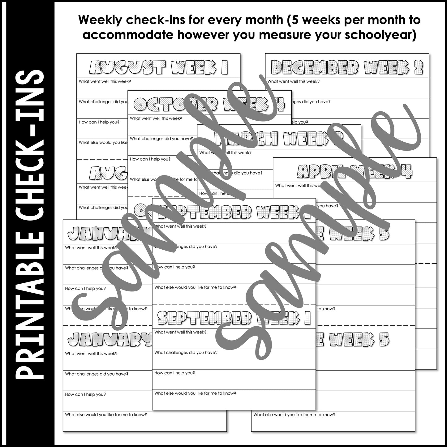 Weekly Check Ins and Reflections | Instructional Coaching